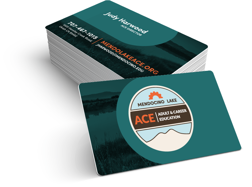 ACE Adult Education business card design sample