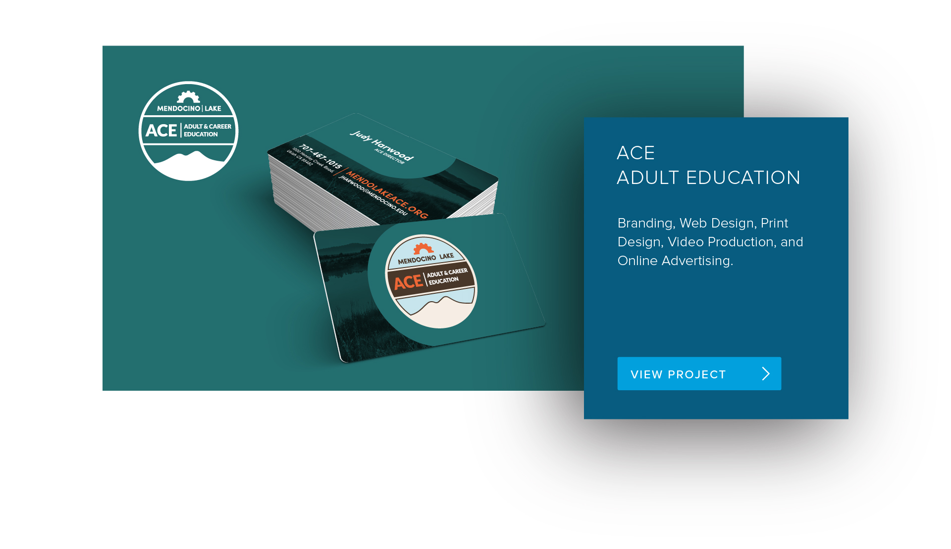 MendoLake ACE educational marketing banner