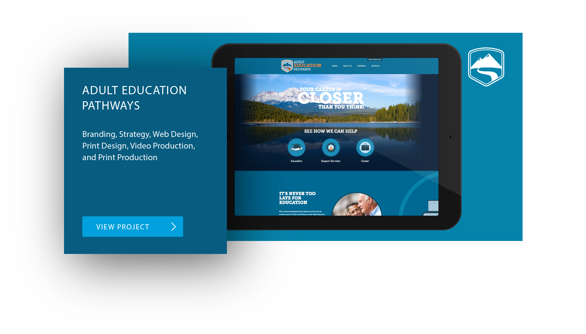 Adult Education Pathways Responsive Website Design Screenshot