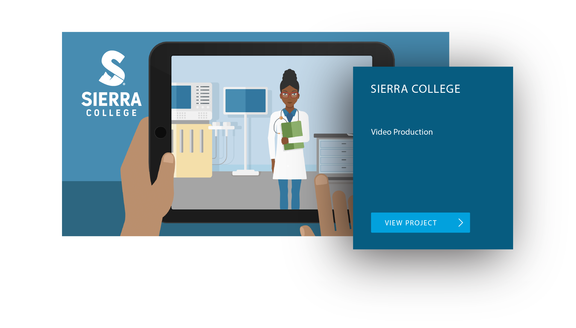 Sierra College educational marketing video production banner